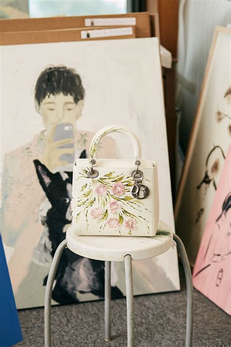 lady dior art bag